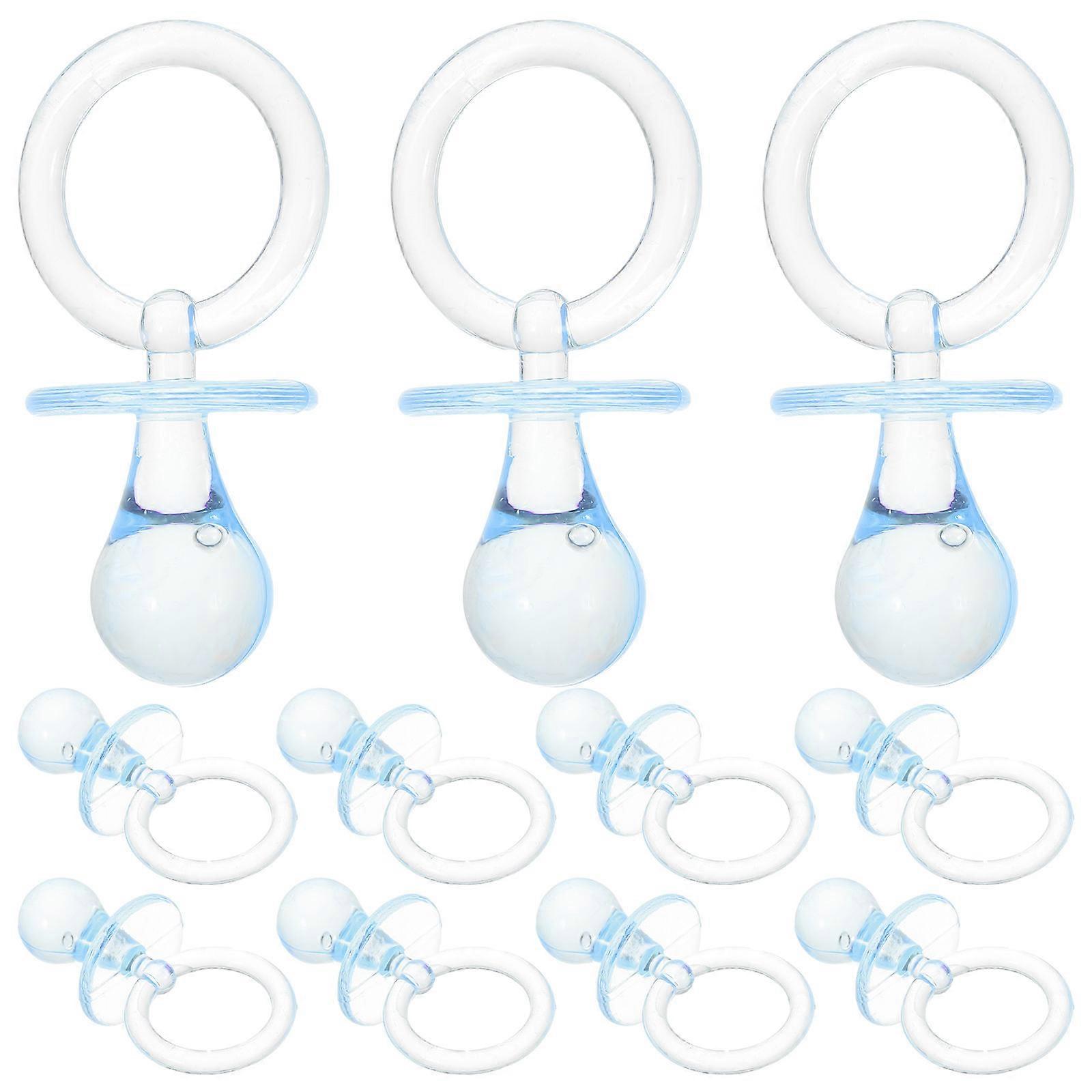 12pcs Lightweight Hanging Ornaments for Shower Party Supplies – Adorable Pacifier Decorations for Girl Presents & Gender Reveal Events