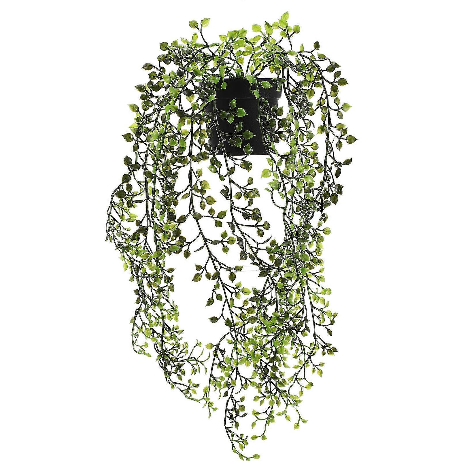 Synthetic Rattan Wall Hanging Decor with Sharp Leaves for Indoor Outdoor Use – Ideal for Weddings, Fences, and Photo Frames – Low Maintenance