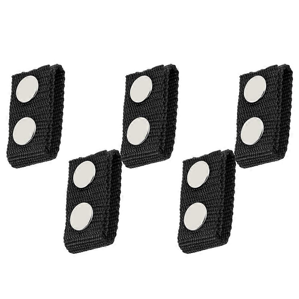 Heavy-duty Waist Belt Buckles 5Set For Outdoor Activities Reliable Black Accessories Durable Fixing Performance