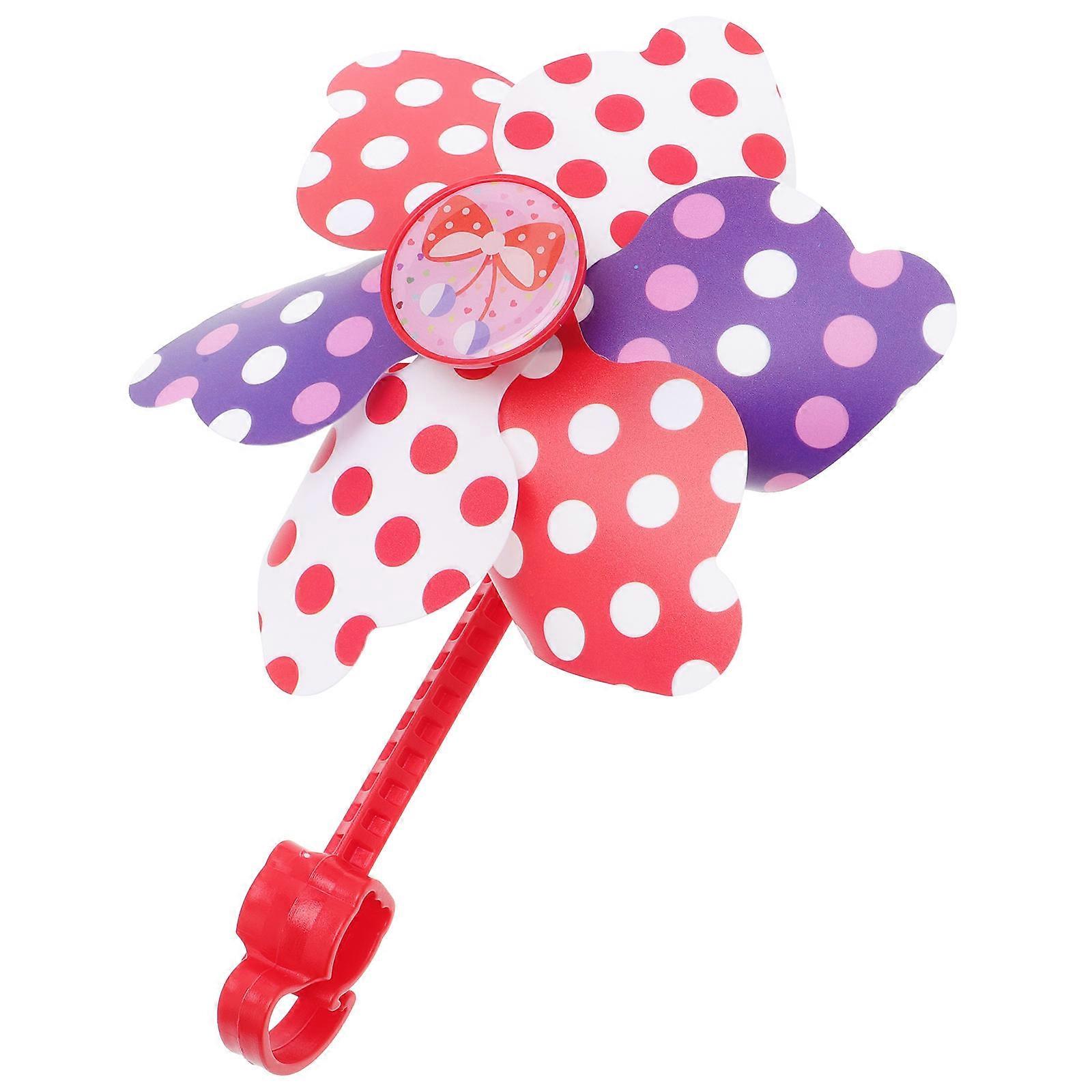 Colorful Bike Pinwheel Decoration Windmill Handlebar Accessory for Scooters Bicycles Fun Visual Rotation Easy Attachment