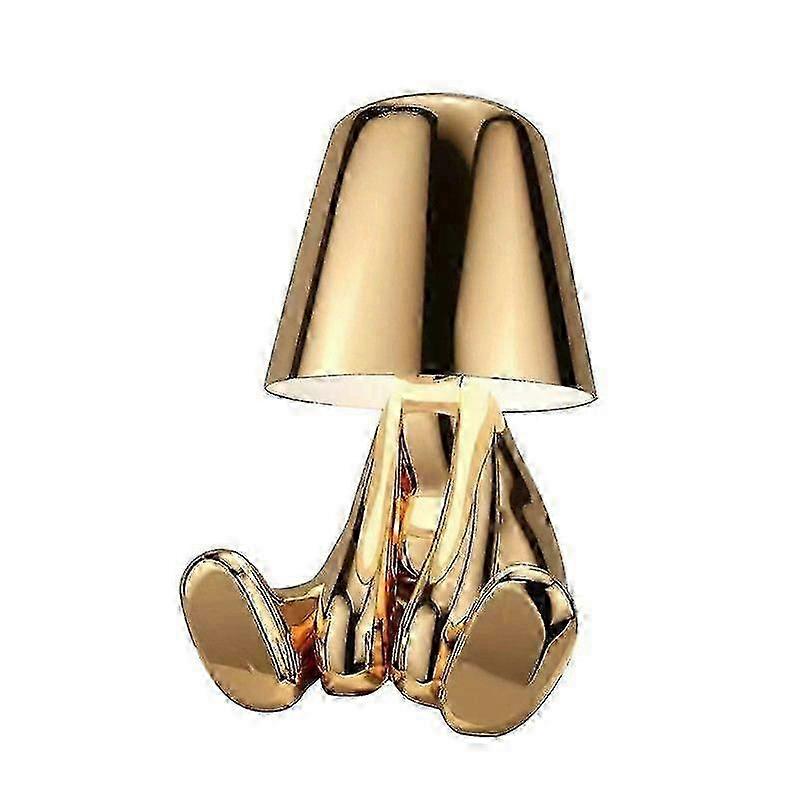 Golden Touch Table Lamp, Golden Man Lamp, Creative Golden Man Lamp