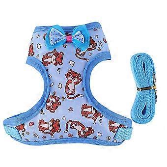Harness Leash for Pet Safety Vest Walkng Lead Easy Control Supplies Pet Harness for Duck Ferret Accessories M