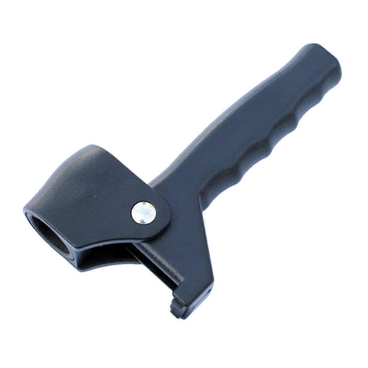 Professional Cane Grip Accessory Pipe Diameter Ergonomically Shaped NonSlip Black for Walking Sticks Seniors Practical Handling