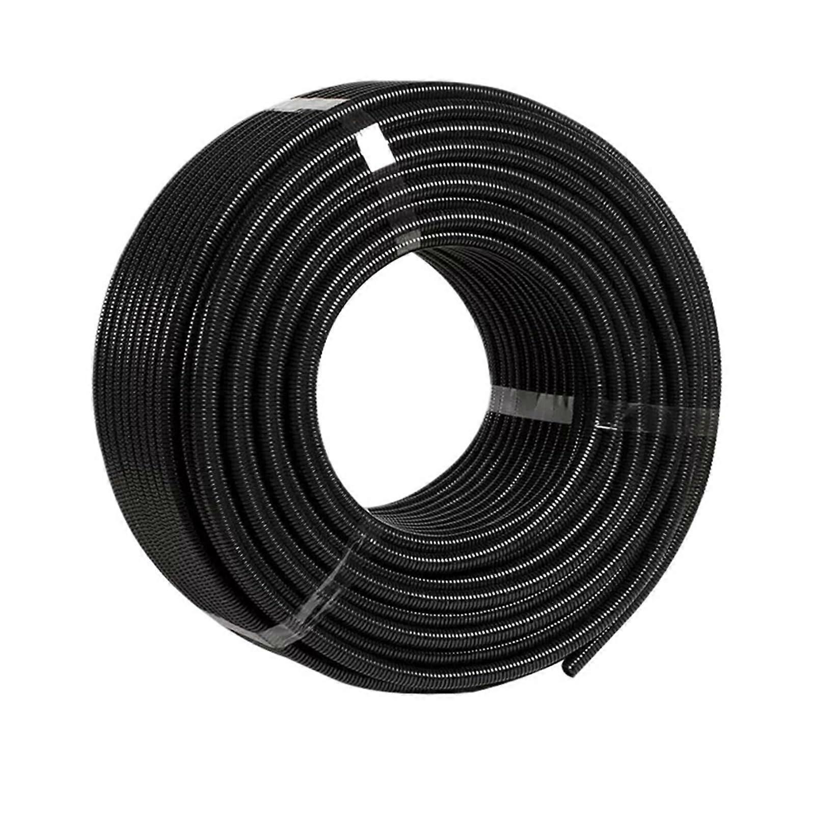 PP insulated corrugated pipe, Flexible corrugated pipe with PP insulation (23mm) 23mm Black