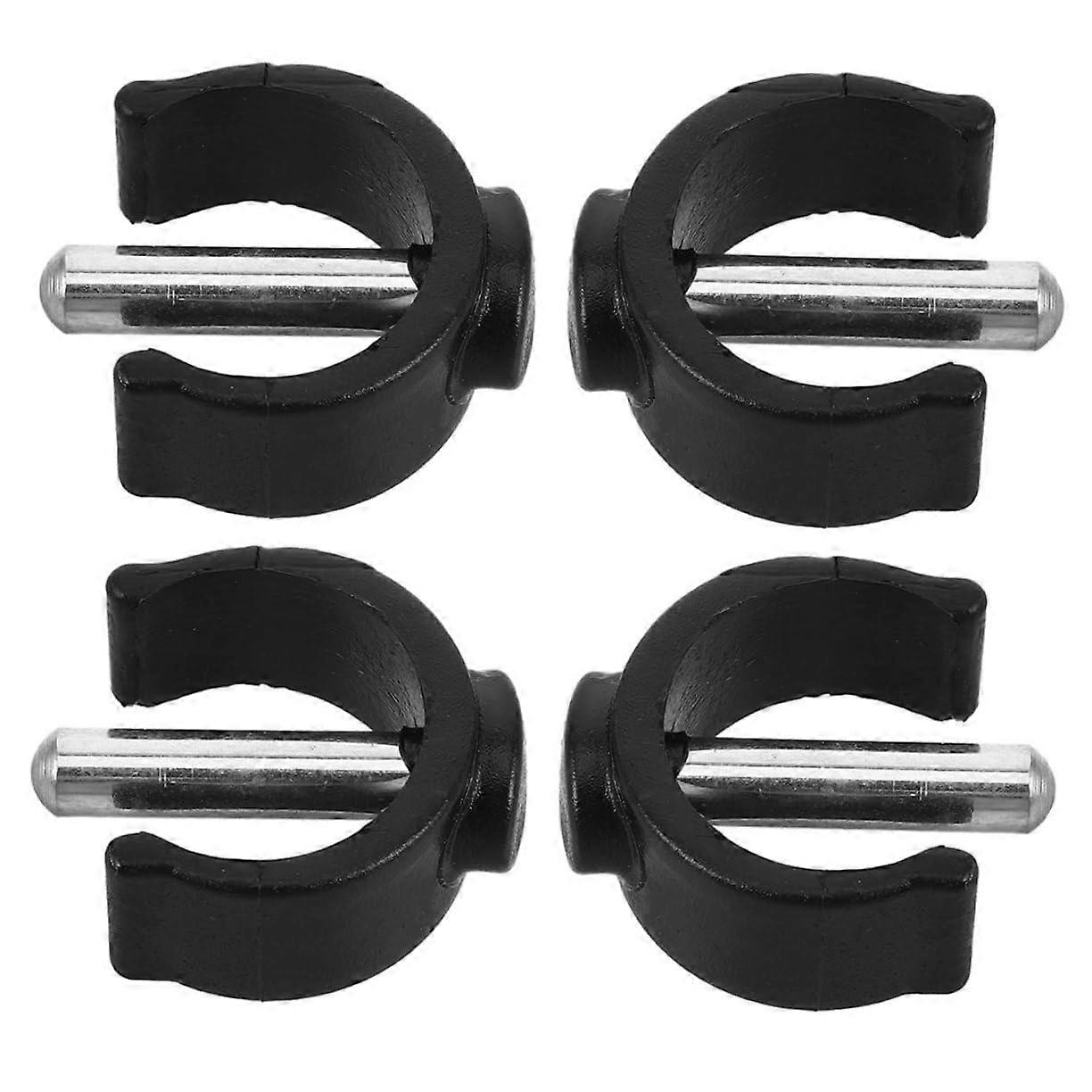 Walking Stick Pin Locks - Pack of 4 Replacement C Locking Clamps for Hiking Poles, Compatible with Walking Aids and Accessories
