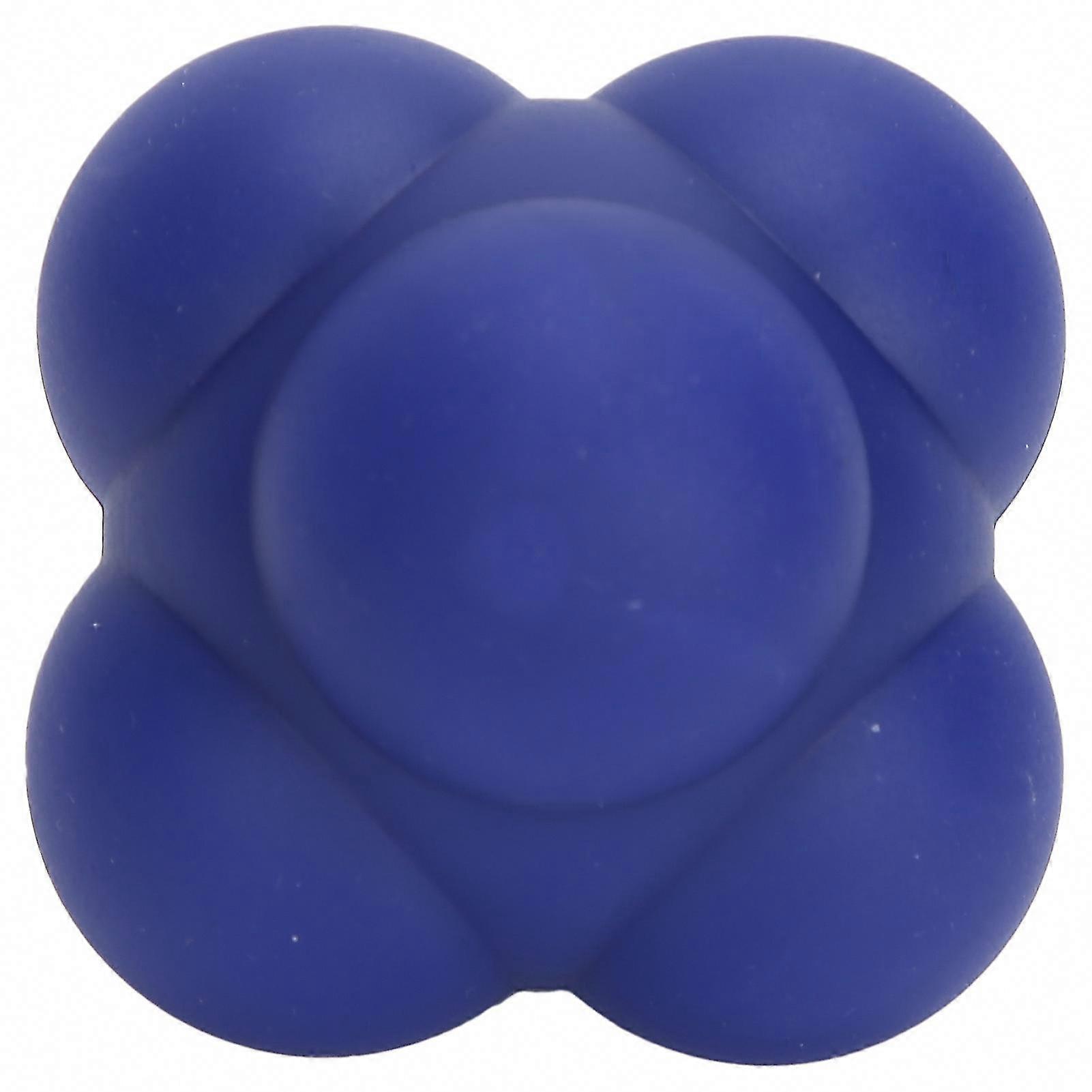 Silicone Reaction Ball for Hand-Eye Coordination & Reflex Training - Portable Bounce Ball (Cobalt Blue)