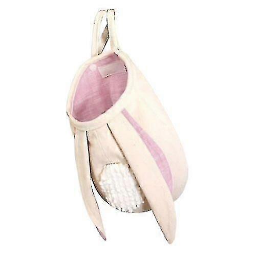 Easter Ears Basket Rabbit Ear Storage Bag Easter Gift Hanging Handbag Cloth