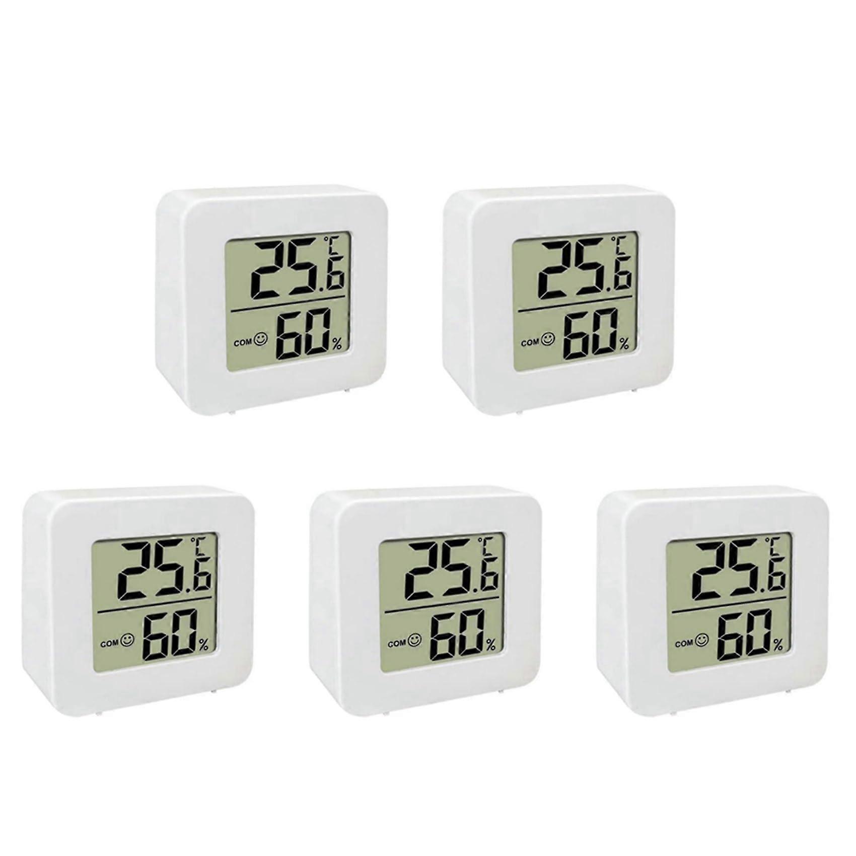 5X Mini Indoor Thermometer Hygrometer LCD Digital Temperature and Humidity Meter for Home Use