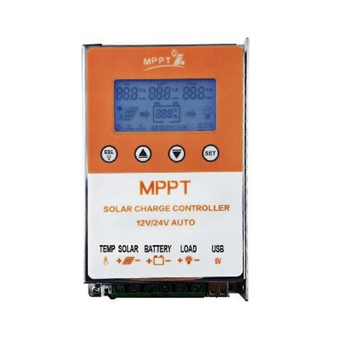 Photovoltaic MPPT Solar Controller with Backlight Display 10A