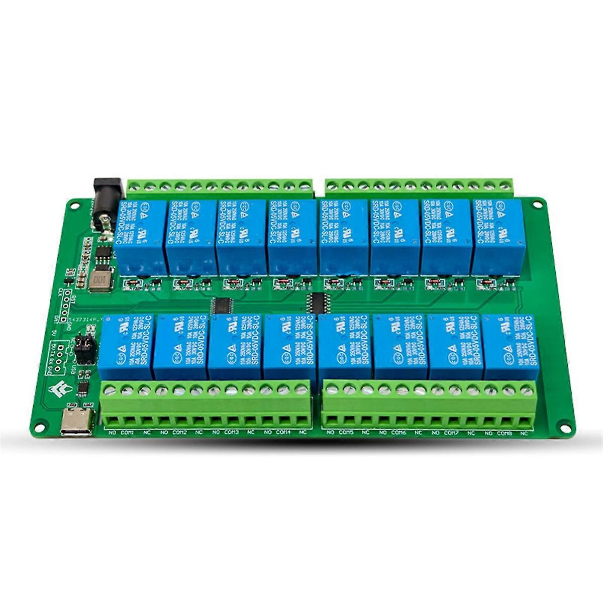 16 Channel USB Relay Module ESP32 Development Board for PC