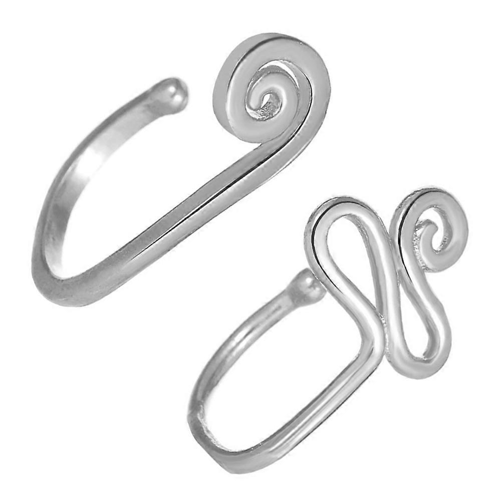2pcs Unique Snail & Snake Shape Nose Rings for Women – Perfect for Daily Wear, Parties & Gifting