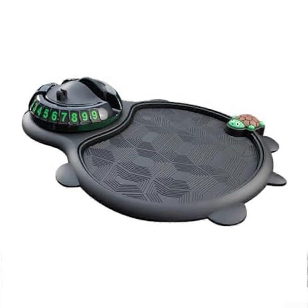 3in1 For Car Anti Slip Silicone Mat Secure Phone Holder and Essential Storage Solution (Black)