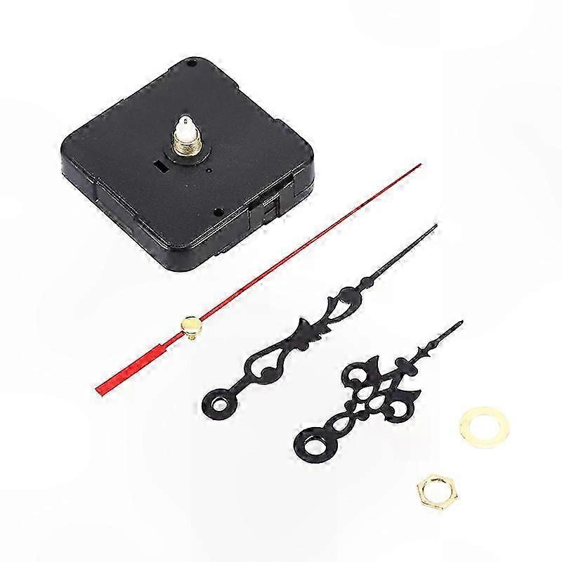 Silent Quartz Clock Movement Mechanism with Long Shaft for DIY Watch Repair and Crafting Projects Wall and Table Clock Hands Set