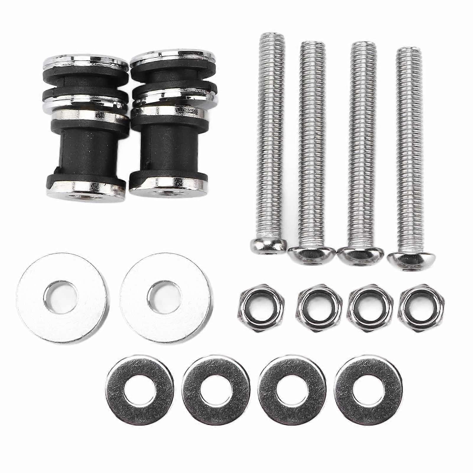 Motorcycle Backrest Sissy Bar Detachable Docking Hardware Kit Replacement for FXST FXSTB 19871999