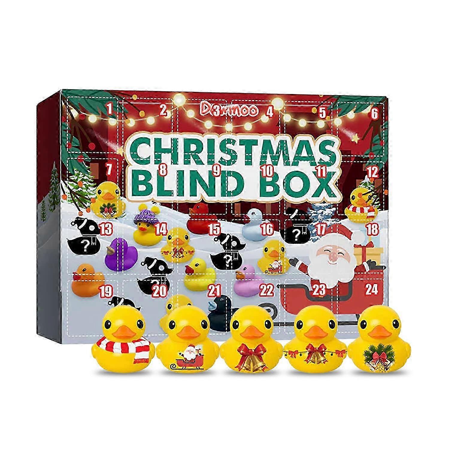 Advent Calendar 2022 - 24 Rubber Ducks for Kids Christmas Countdown...