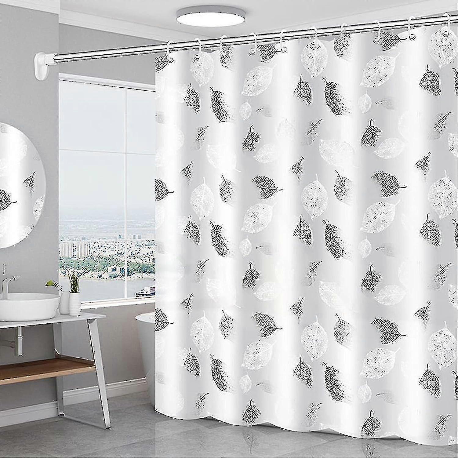 Shower curtain, 1 piece, waterproof and antibacterial, suitable for multiple scenarios