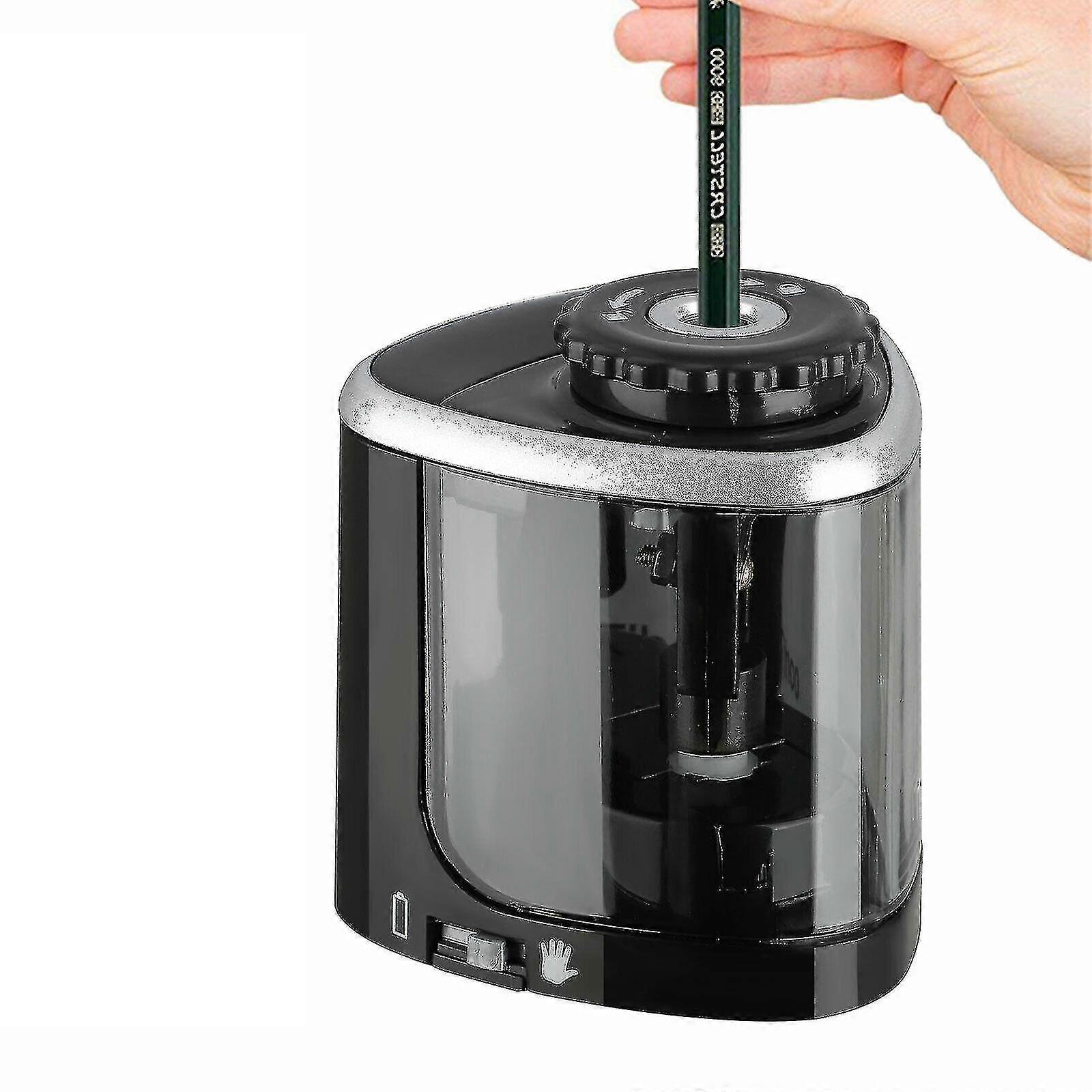 Electric pencil sharpener, dual-use for manual and electric operation, efficient pencil sharpening in 3 - 5 seconds