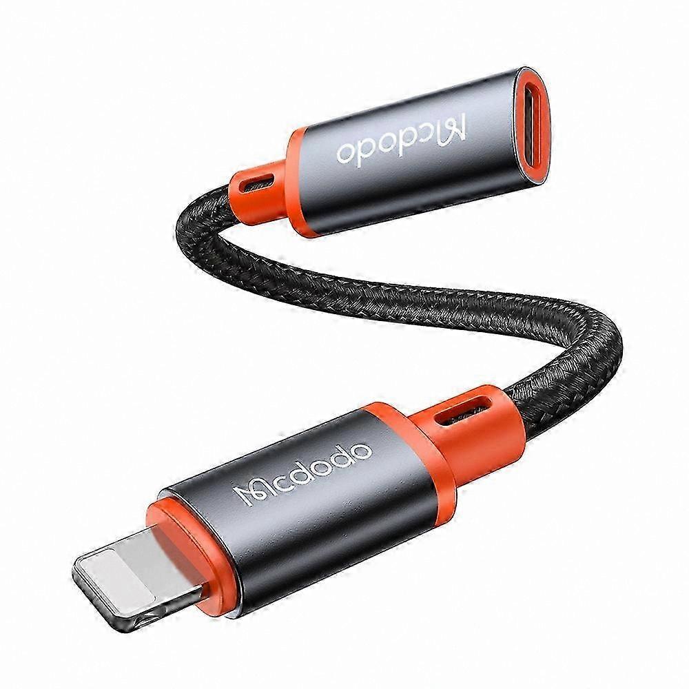 11cm Type-C Male to Lightning Female OTG Adapter Cable for Data Transfer and Charging