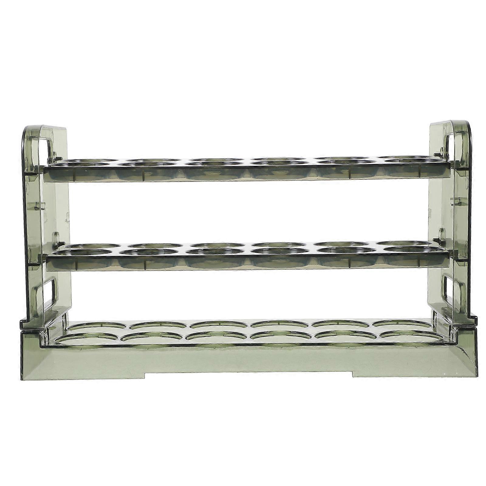Egg Holder for Fridge with 3 Layers for Storage Use 36 Eggs Green Pet
