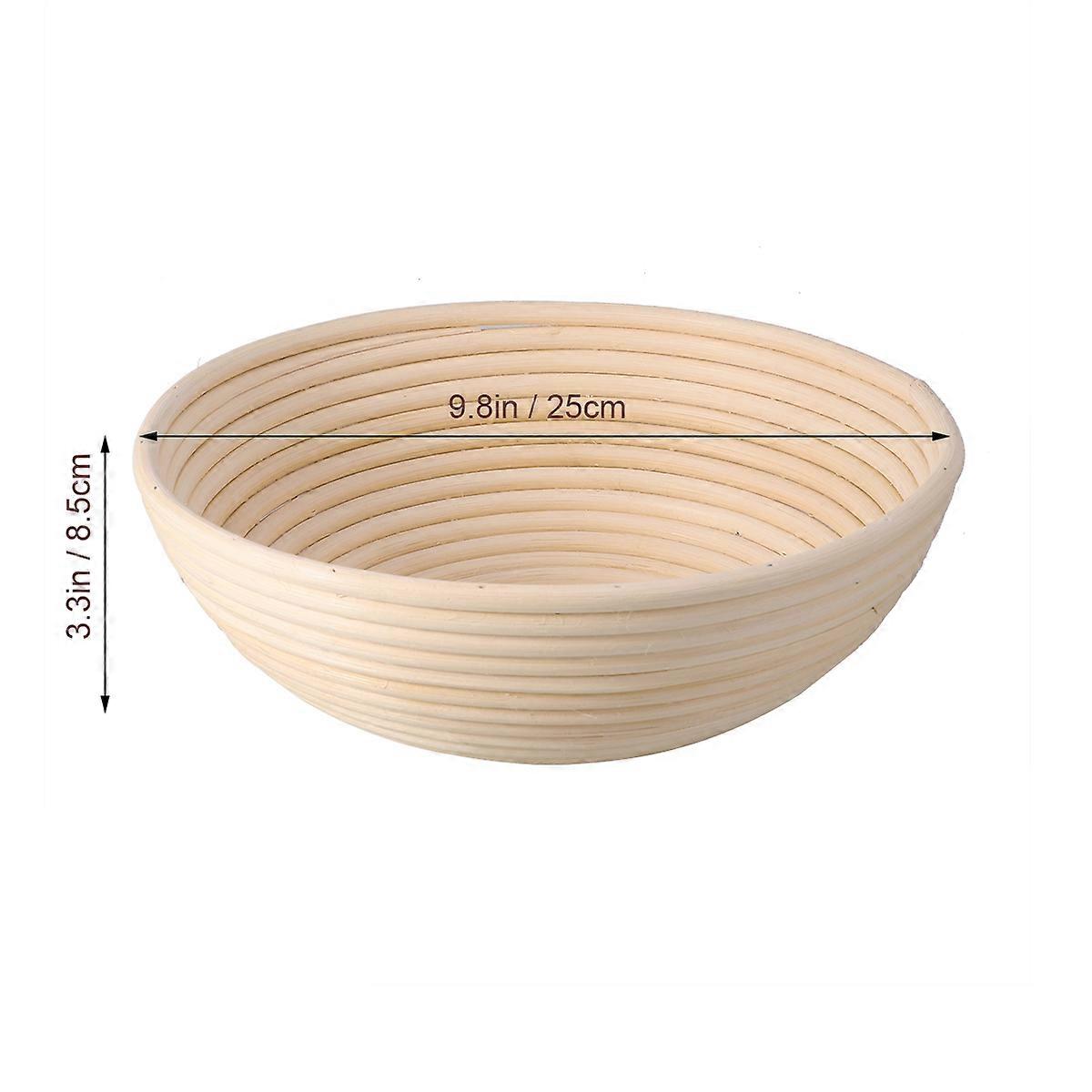 Rattan Basket Bread Banneton Basket for Baking Bread 1 Piece Beige