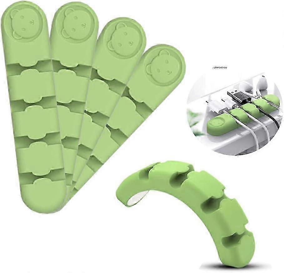 Innovative Cable Management Solution, Desktop Cleanliness with Cable Clips, Wire Holders for Easy Installation, Non-Toxic Material for Safe Usage (4 2