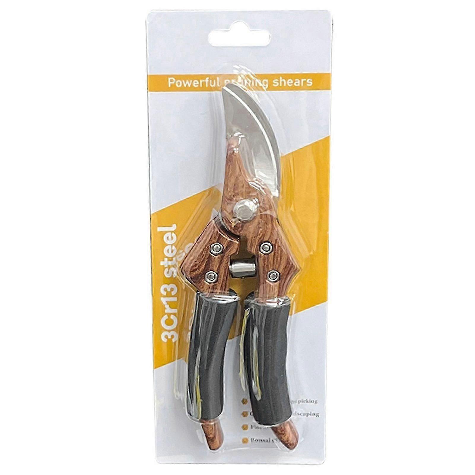 Garden Shears Hand Pruners Ultra Sharpen Stainless Steel Handheld Pruners for Tree Bypass Pruner