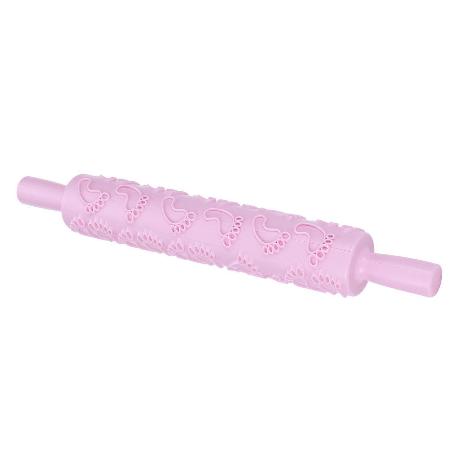 Fondant Rolling Pin Embossing Roller Plastic Pastry Tool 105g
