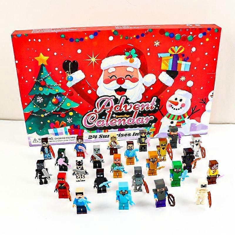 New Christmas Blind Box Series Hole-Shaped Tear-Off Box 24-Day Advent Countdown Calendar