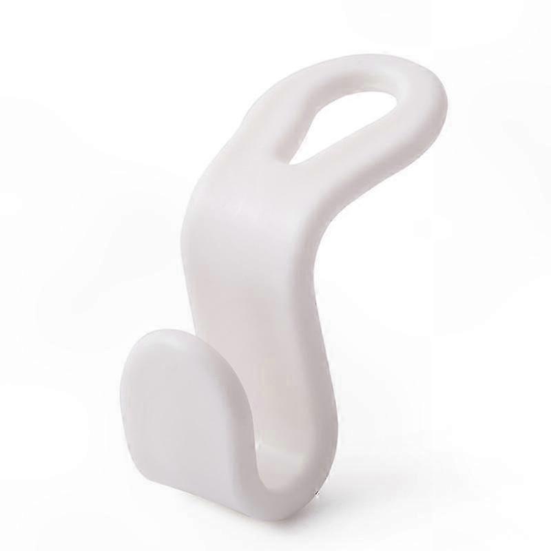 10-Pack White Plastic Hanger Hooks for Cabinets, Space-Saving Design, Durable and Practical Closet Organization Solution