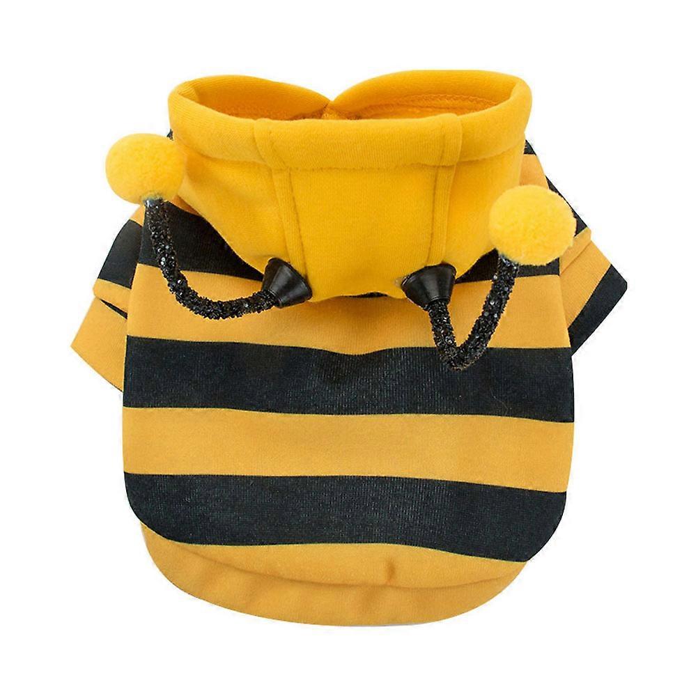 Two-Legged Dog Clothes Hooded Sweater for Pet Use Orange Apparel