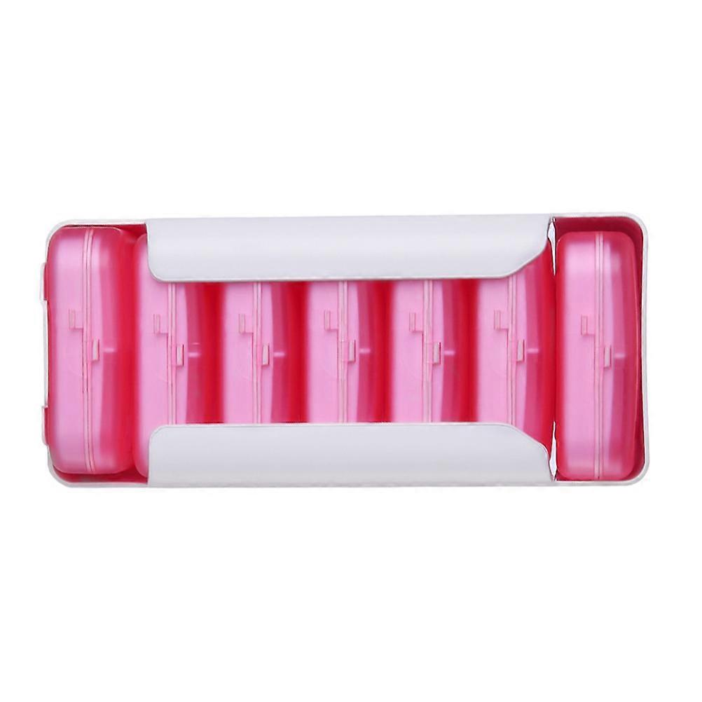 Travel Medicine Storage Case for Storage 1Set Drawer Style Portable Pink