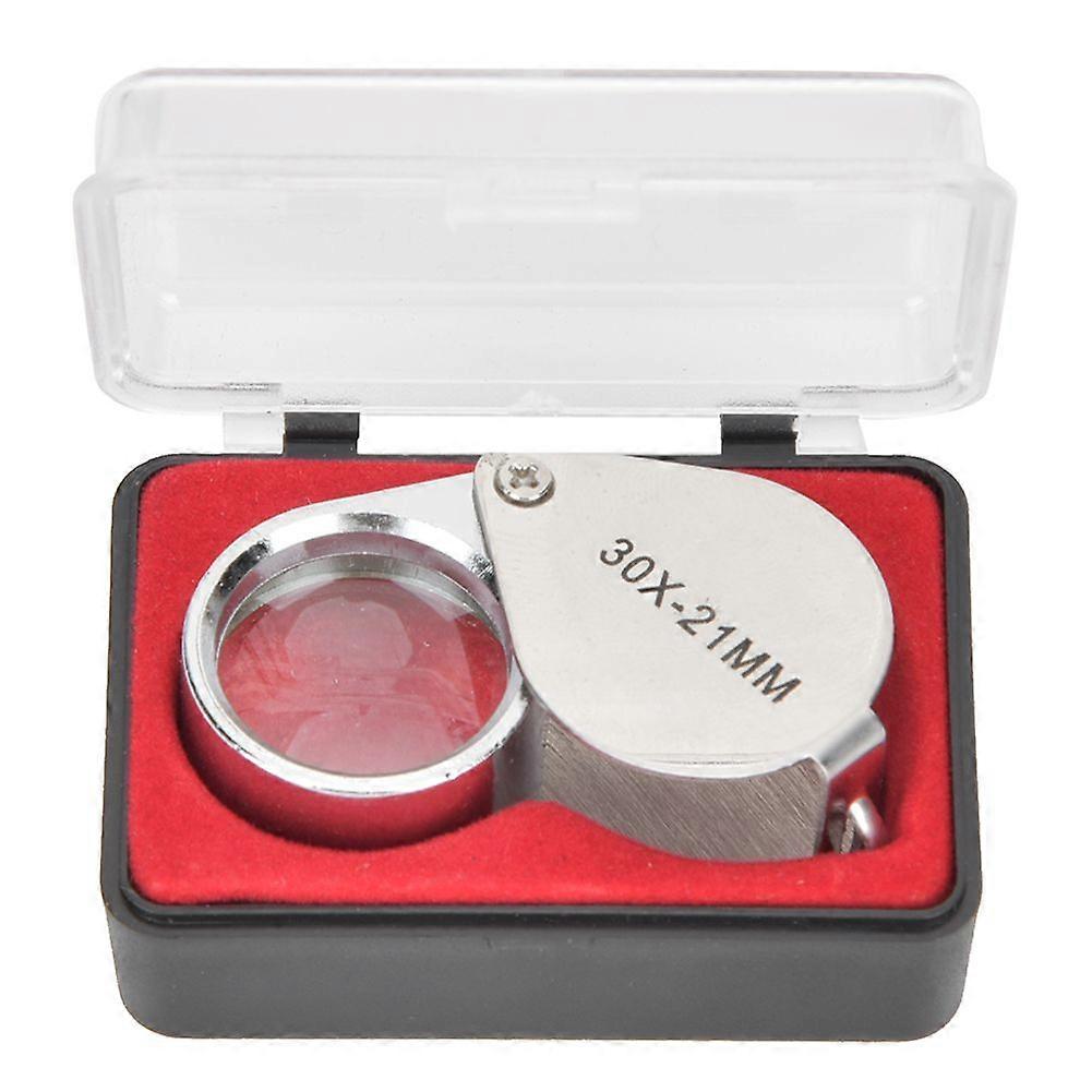 Portable Mini Glass Magnifying Lens Jewelers Magnifier for Identifying Jewelry Stamps Coins Antiques