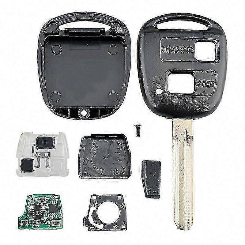 Corolla 2001-2007 Smart Remote Key Fob 2 boutons 4C puce 304MHz Clé de voiture de remplacement