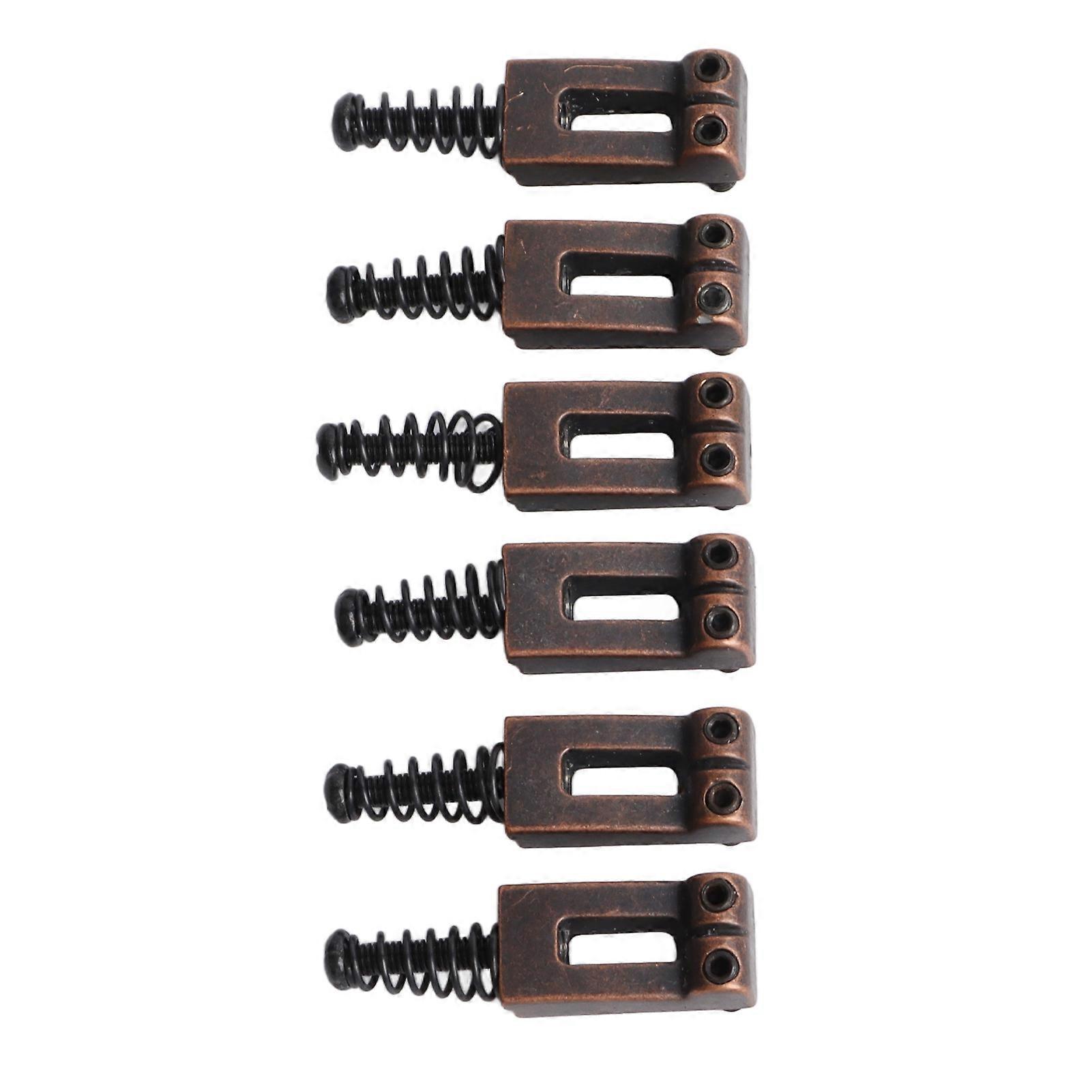 6st zinklegering elgitarr stallsadlar med stämskruvar