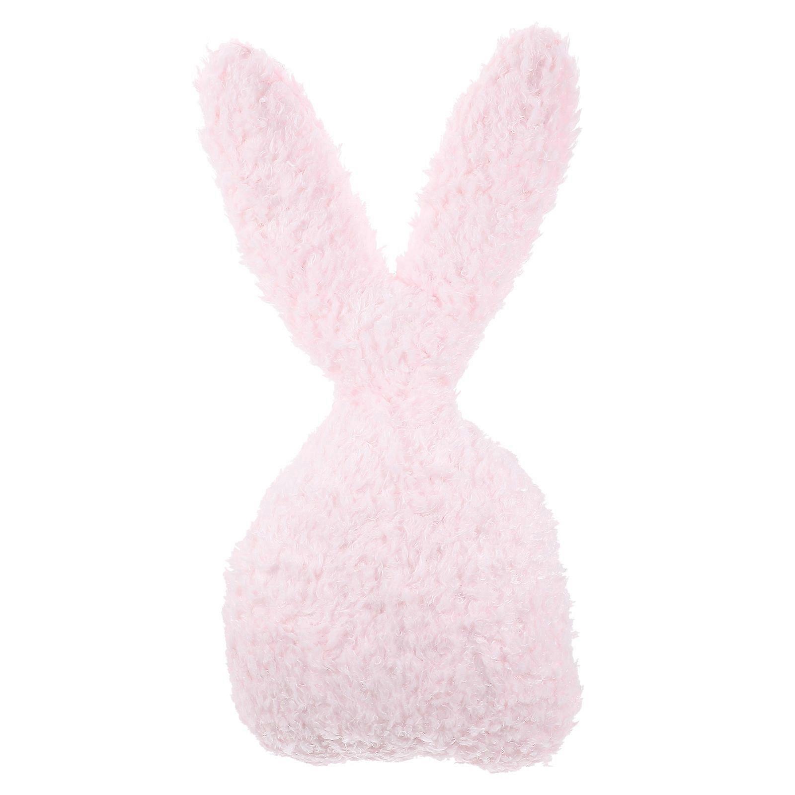 Pink Plush Rabbit Stuffed Bunny Doll for Playing Cute Cartoon Bunny Toy