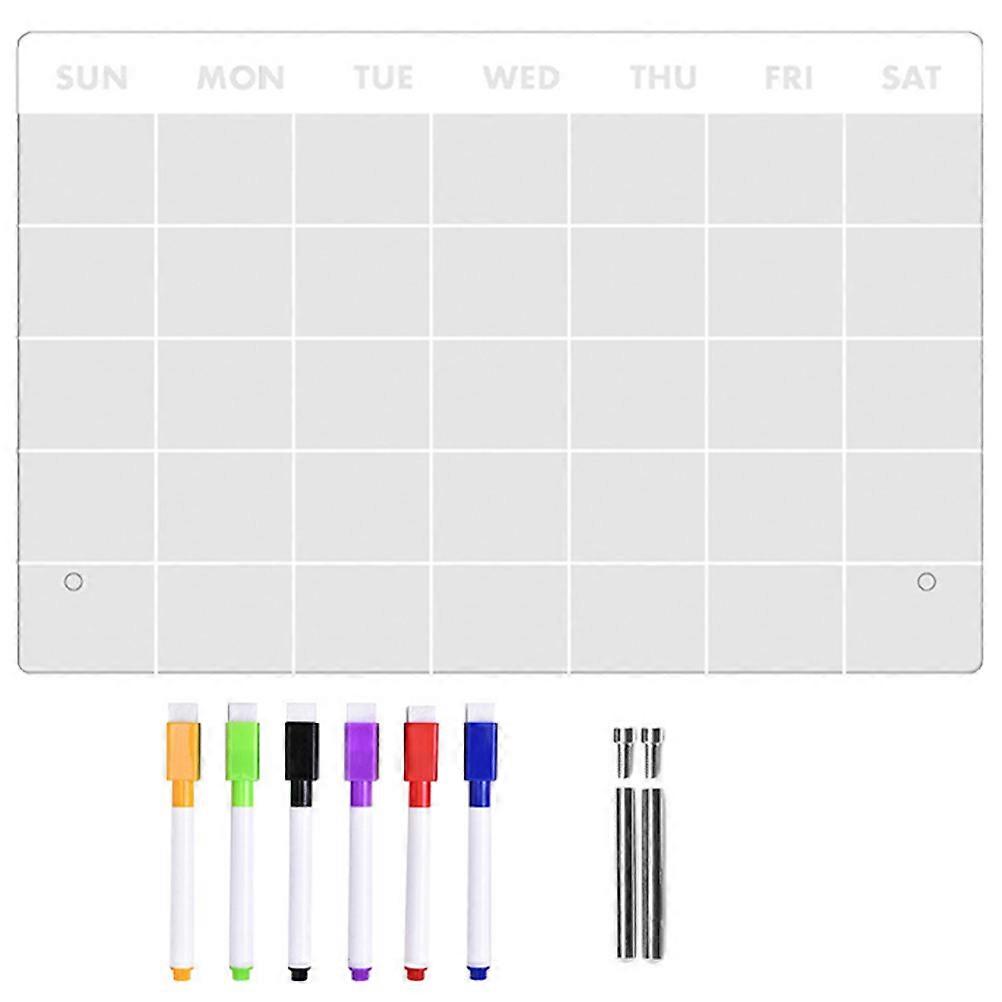Desktop Acrylic Note Board Erase Board for Office 5Sets