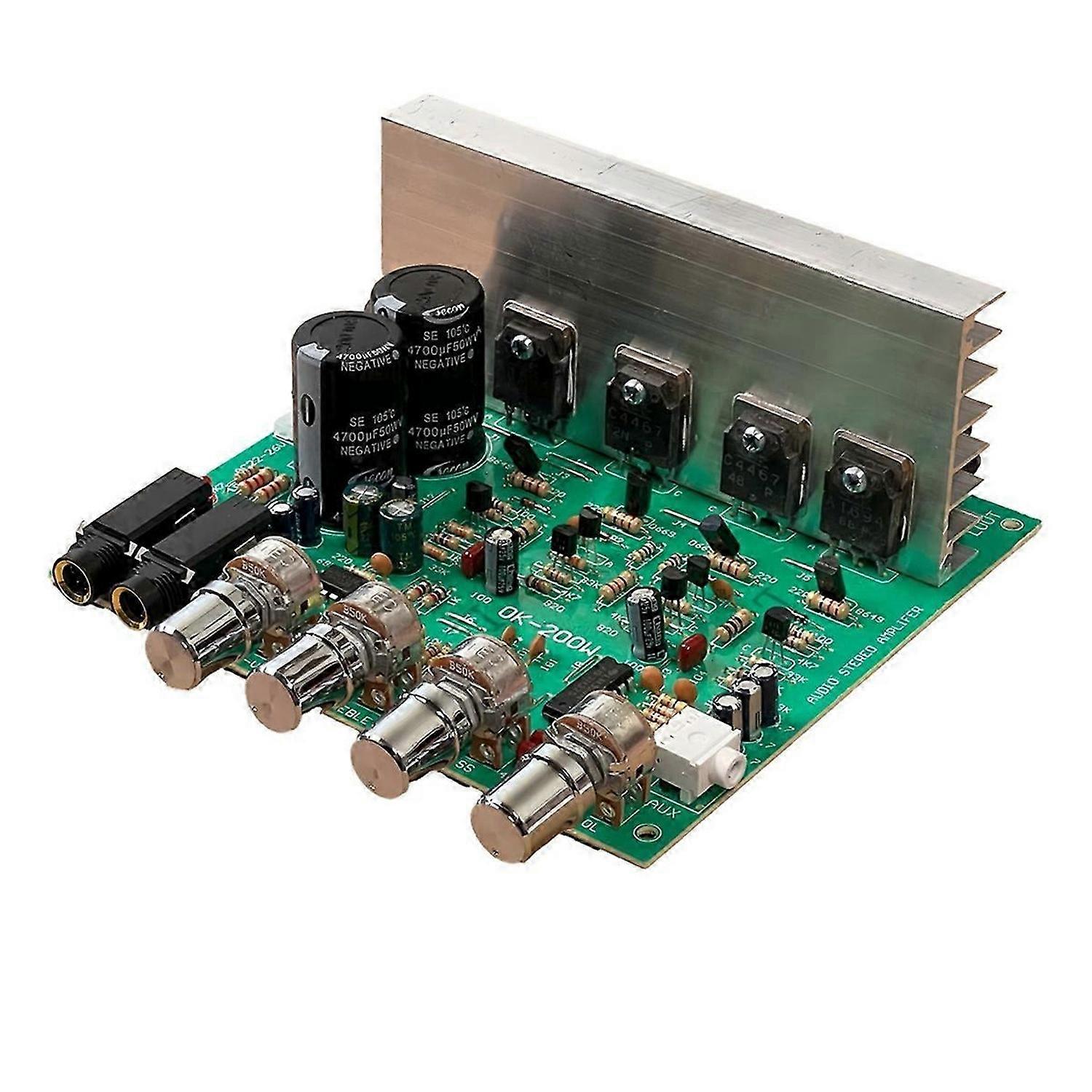 جديد OK200W 2Channel 4-8Ohm مكبرات الصوت وحدة المجلس مجموعة مزدوجة AC18-26V 2 قناة مضخمات الطاقة
