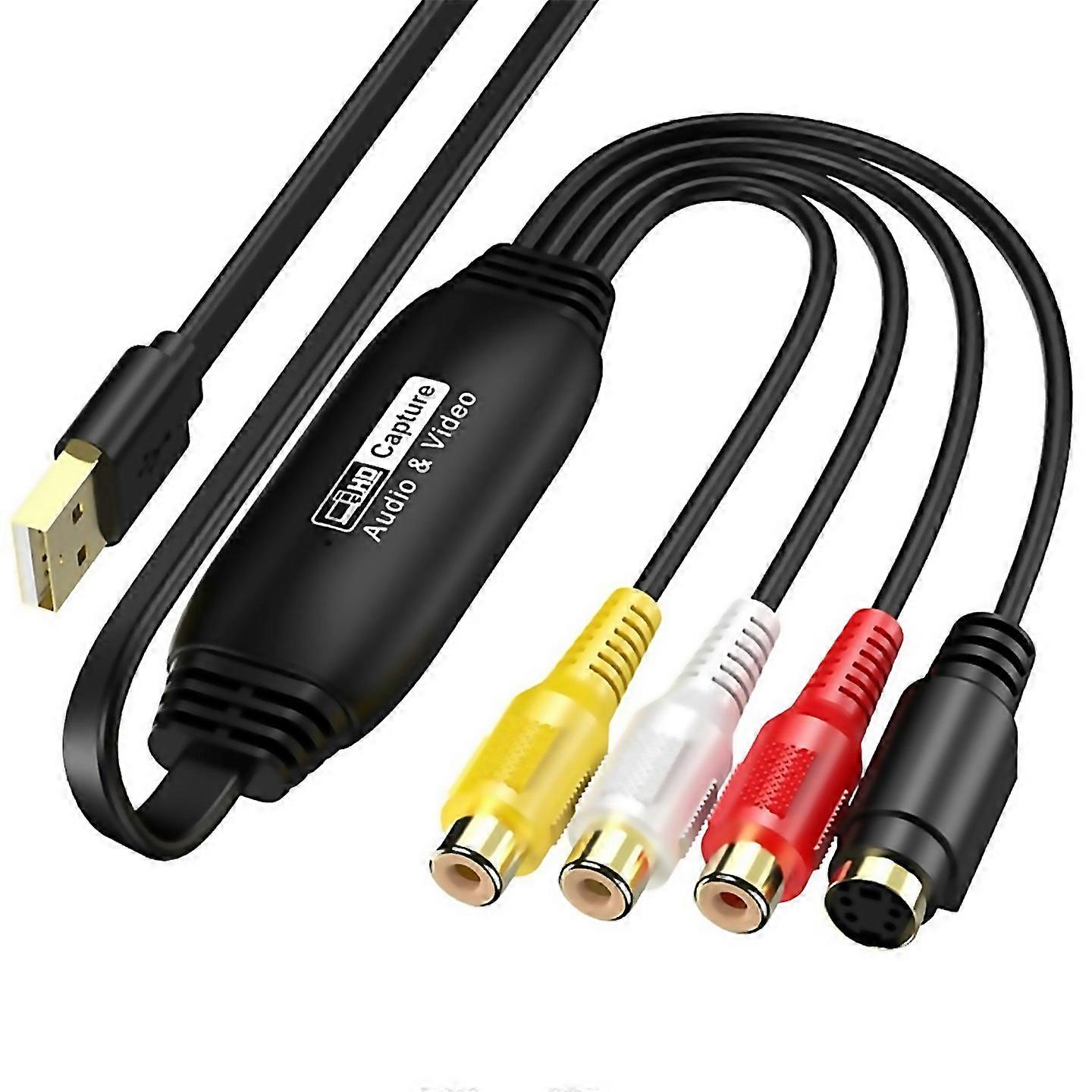 For Usb Video Capture Vhs To Digital Converter Usb 20 Video Audio Capture Card For Tv Dvd Vhs Suppor