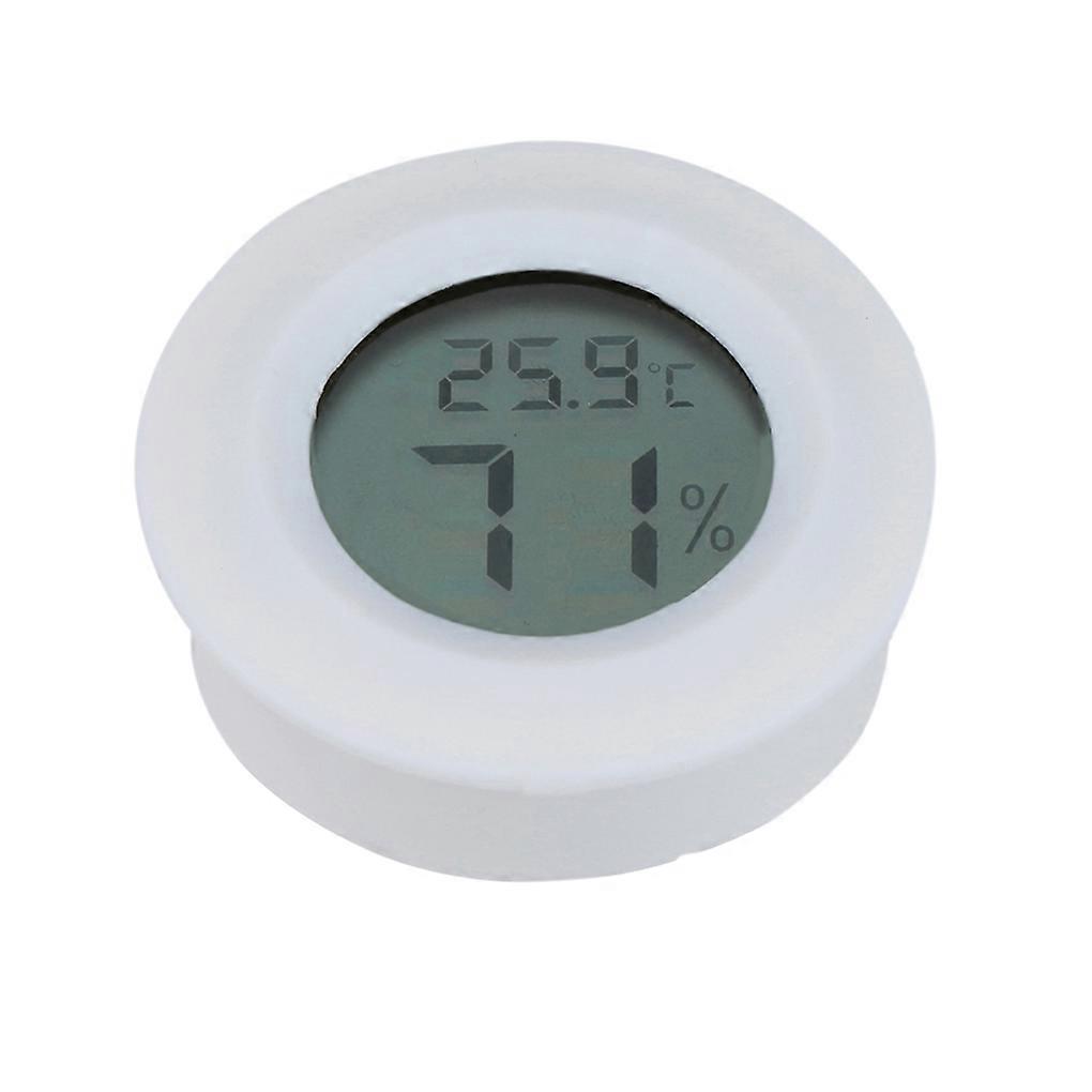 Round LCD Digital Thermometer Hygrometer Temperature Humidity Meter Home Measuring Tool