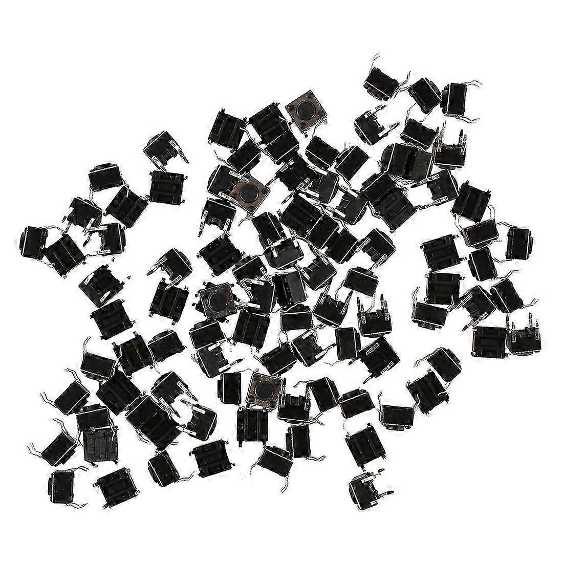 100 Pcs 6x6x4.5mm Panel PCB Momentary Tactile Tact Push Button Switch 4 Pin DIP