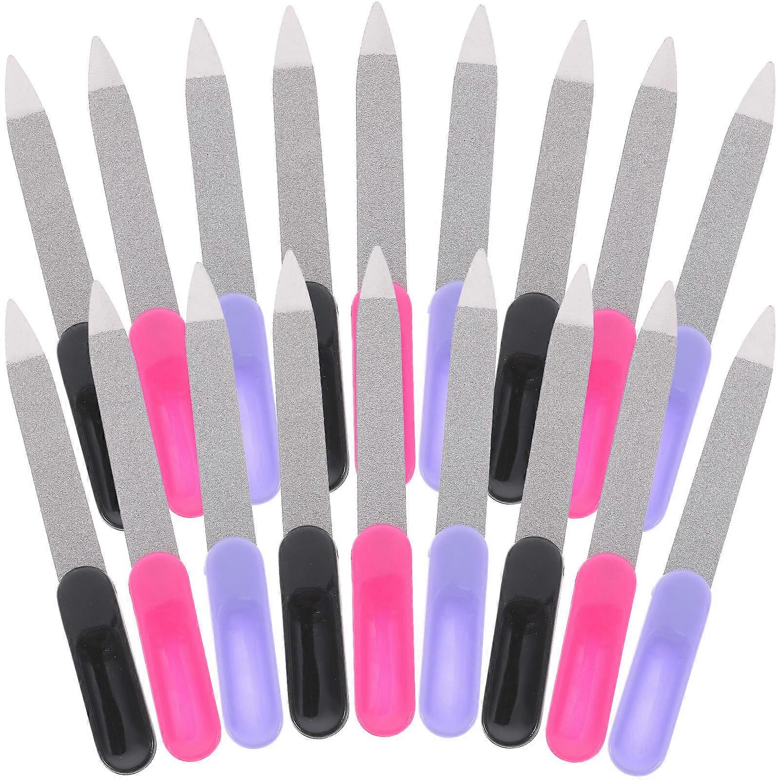 Sanding Polishing Buffing Tool Nail Files for Shaping Nail 24Pcs Assorted