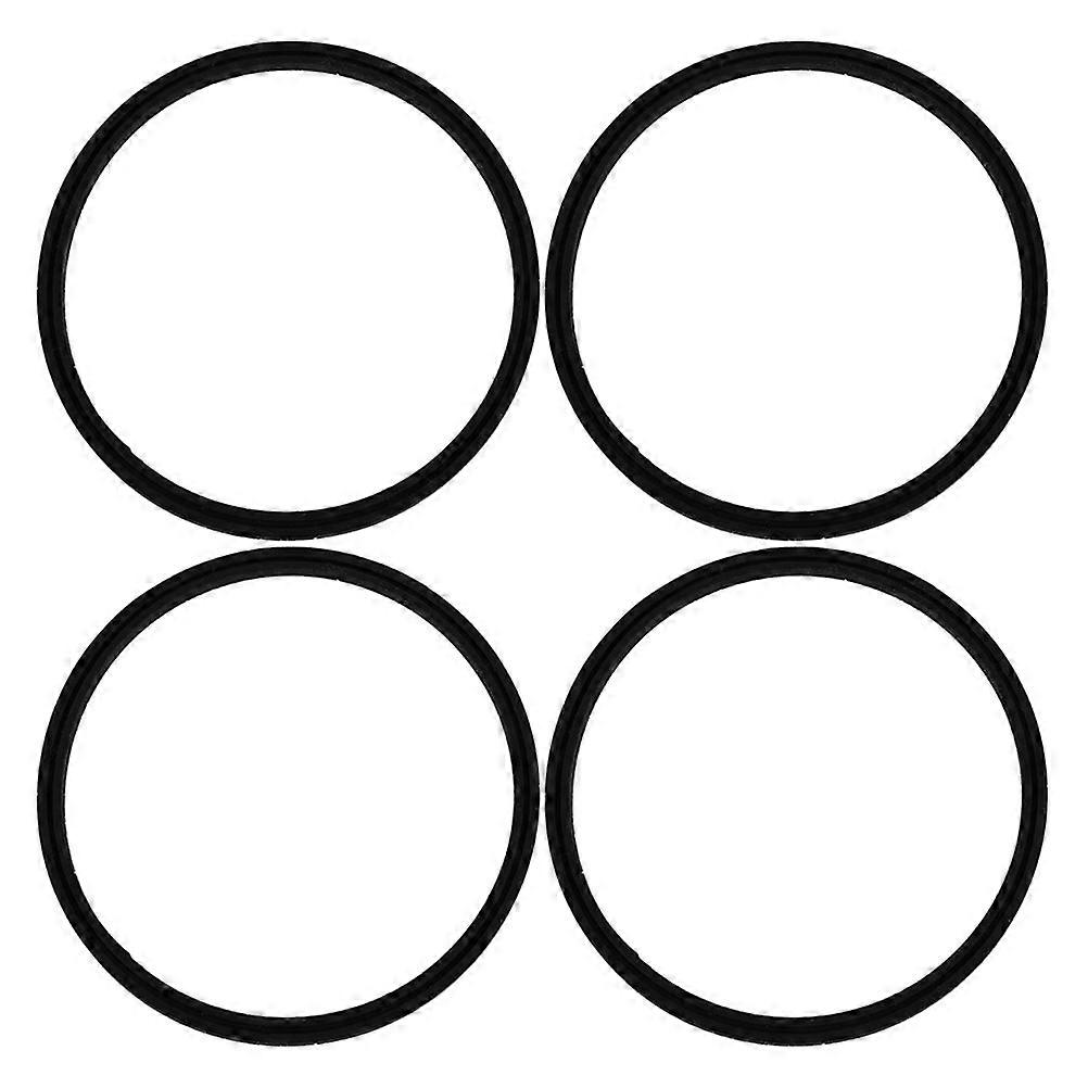 Black Silicone Seal Ring for Bottle Lid Leak Proof 4 Pieces Set