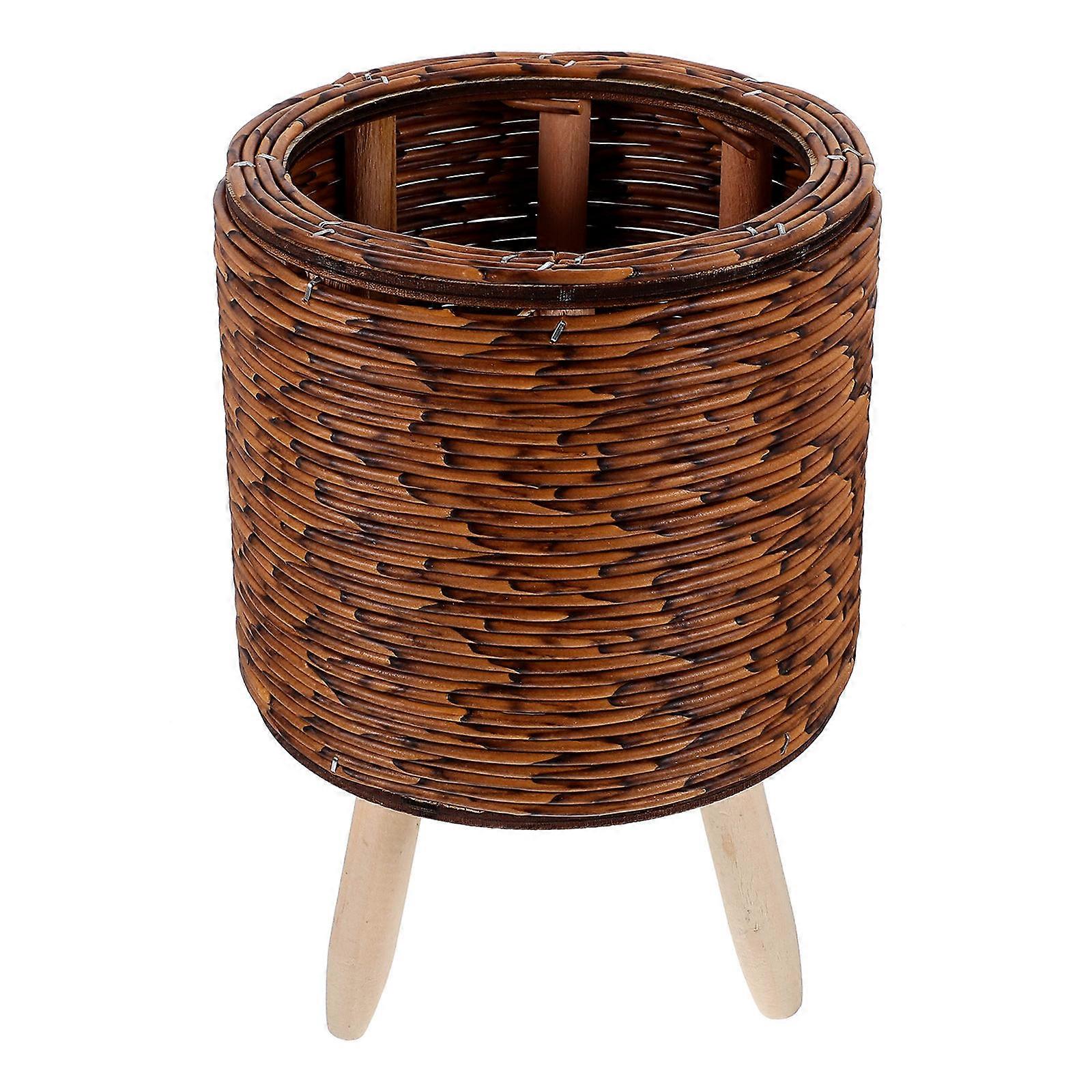 Rustic Decorative Woven Planter For Indoor Gardening Featuring Rectangular Shape 3Pcs