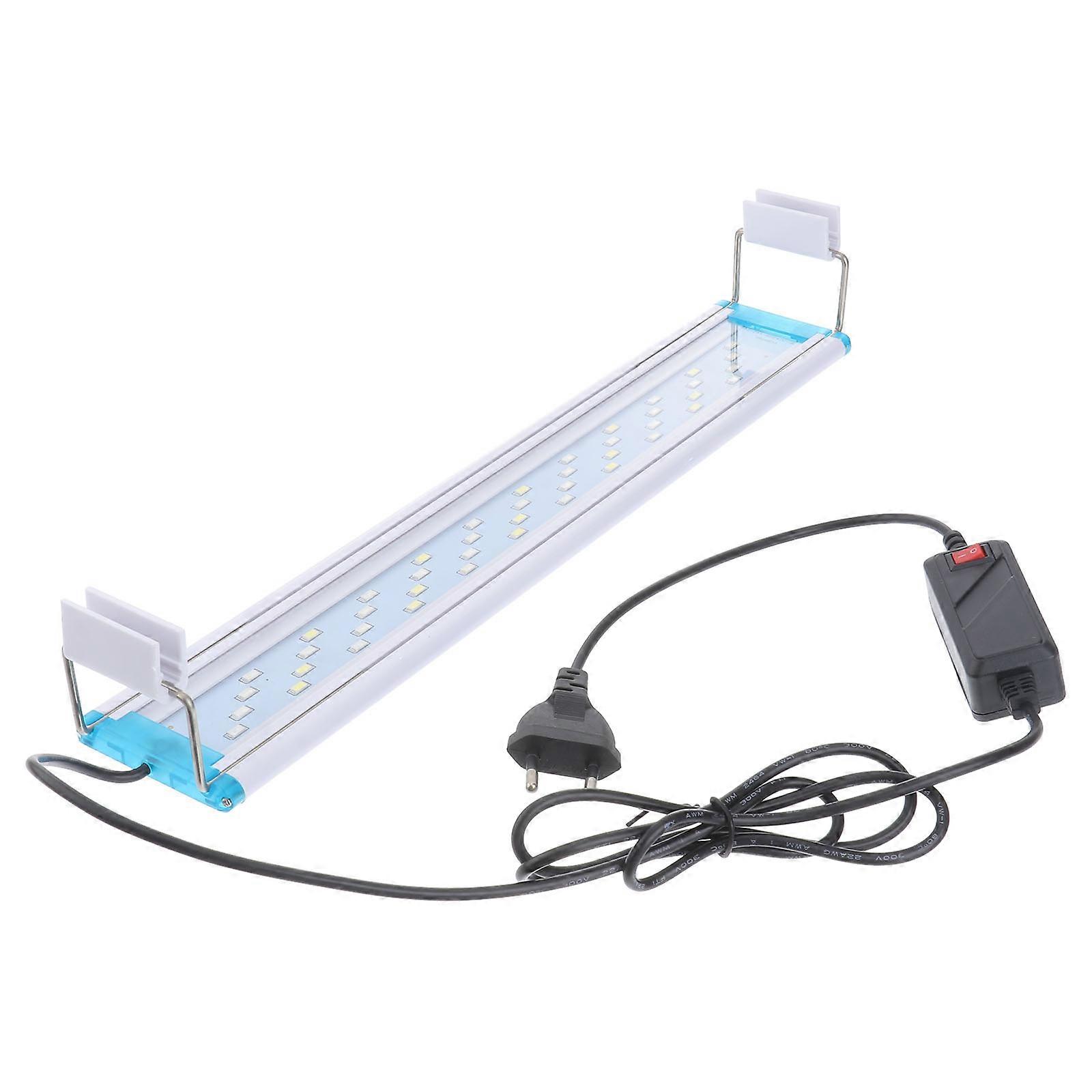 Aquarium LED Lamp Fish Tank Lighting Device Color Change 2Pcs Silver