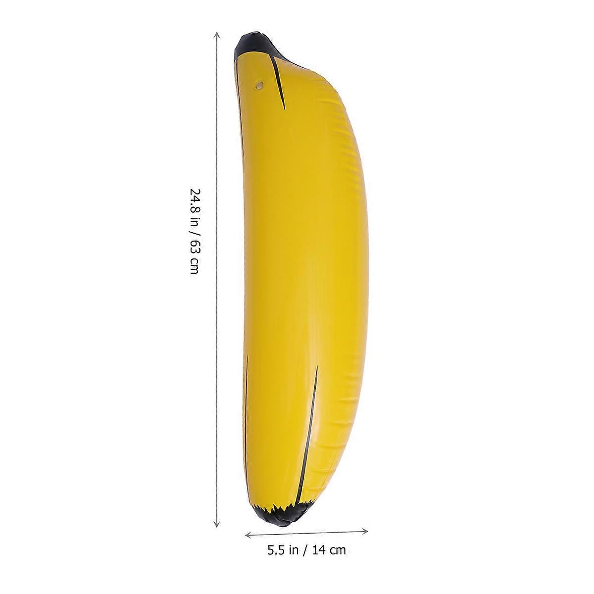 Artificial Banana PVC Inflatable Toy For Children And Adults Ideal Home Decoration Wedding Showcase Yellow 1Pack