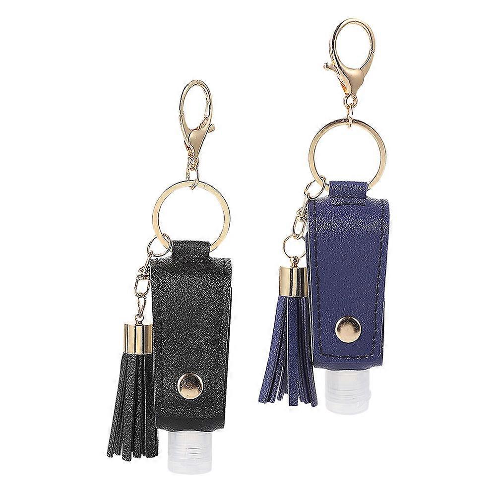 Liquid Keychain Decorative Bottle Covers Daily Use 4.1x1.2x1.2in Assorted Color Hygiene Management 2 Sets