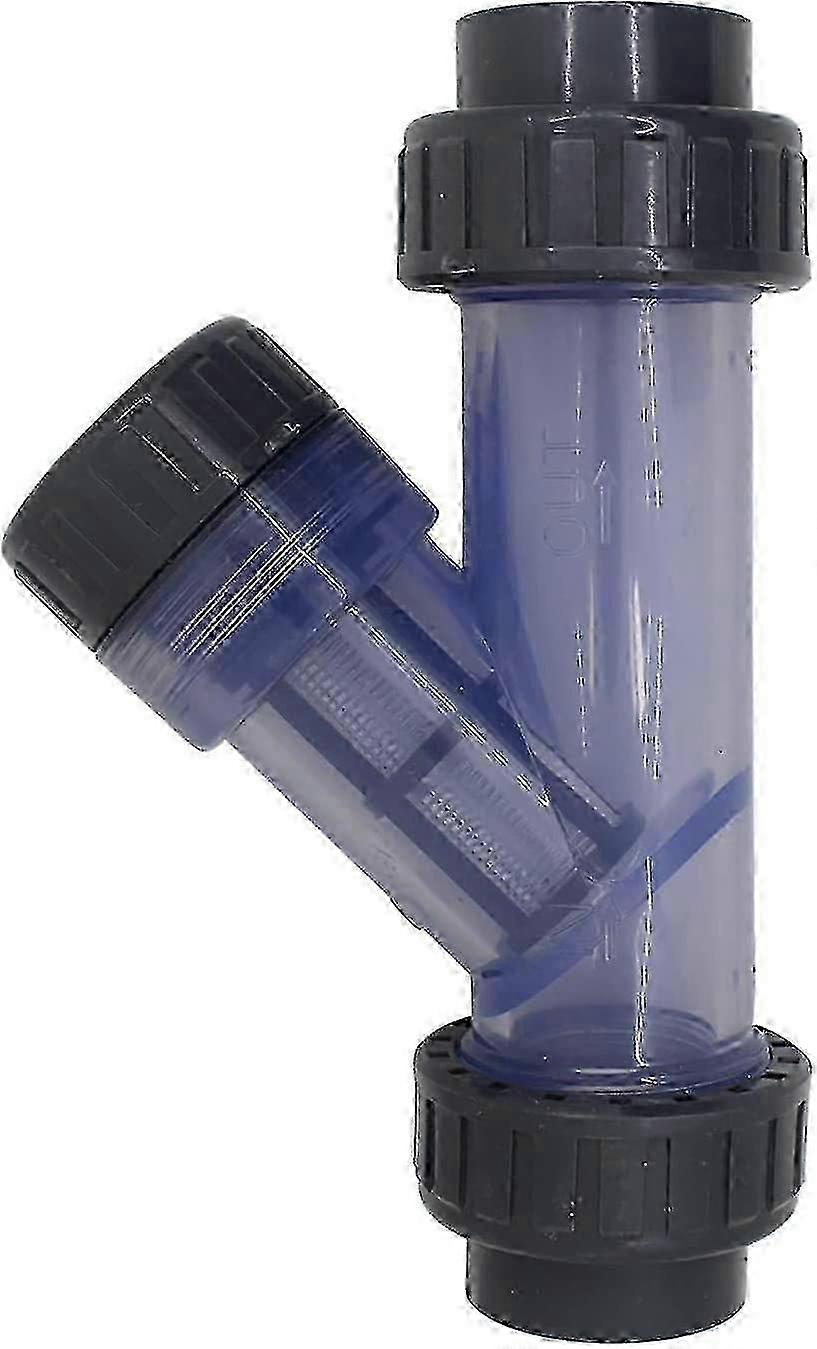 بولي كلوريد الفينيل الأنابيب تصفية Y نوع 20mm 40mm شبكة تصفية حوض السمك الري البلاستيكية مصفاة أنبوبي مرشح40mm