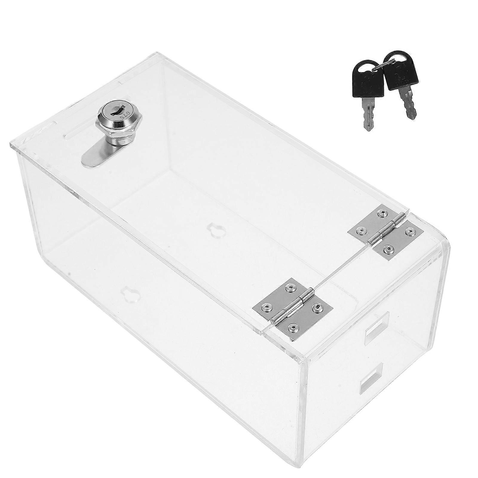Mobile Phone Storage Cabinet with Lock Transparent Design 4Pcs Cell Phone Locker