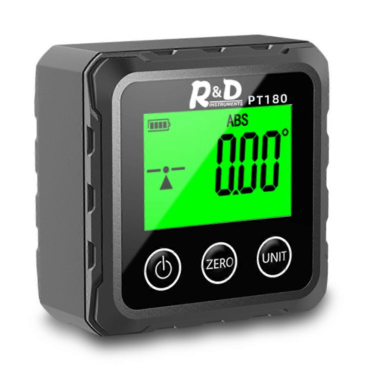 INSTRUMENTS R&D PT180 Laser Digital Protractor Angle Measure