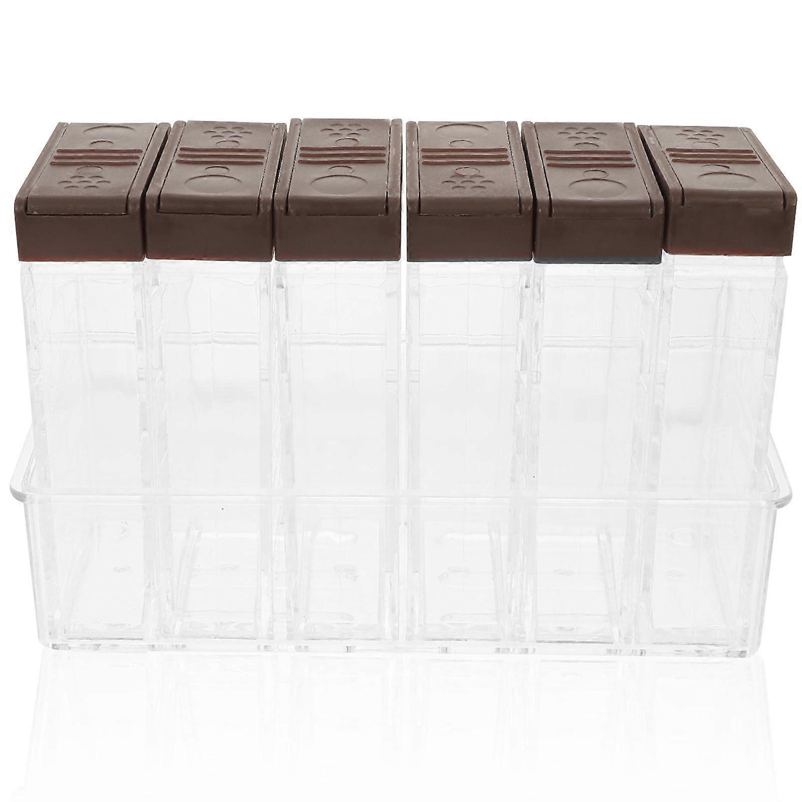 Clear Design Plastic Spice Jars Set For Cooking And Everyday Use In Food-grade Material Convenient For Home Use With Storage Function 1 Set